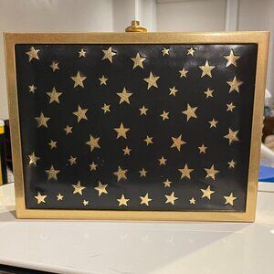 Alice + Olivia Laser Darla Cut Metallic Clutch w/ Tags